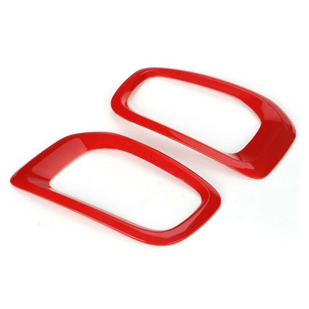 2 шт. ABS хромированный передний противотуманный светильник красная Накладка для