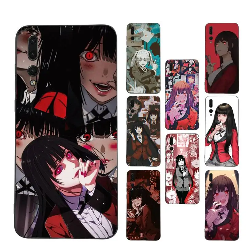 

Japanese Anime Kakegurui Phone Case For Huawei P9 P30 lite p30 20 pro p40lite P30 Soft Silicone Capa