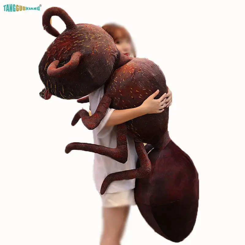 Scary ant Pillow Plush Toy Soft Stuffed Plush Animals Toys emmet Doll pismire 100% cotton 45-120cm