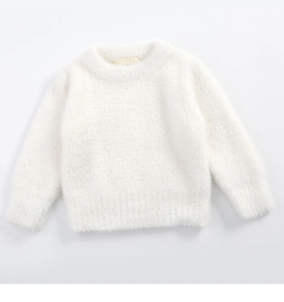 Baby Girl Winter Clothes Imitation Mink Jacket Baby Warm Coat Christmas Sweater Sweaters For Girls 1-4 Years Old Kids Sweater