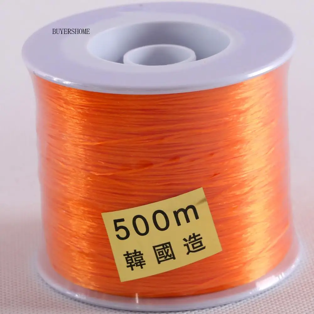 500 м оранжевый DIY Кристалл Бисероплетение стрейч эластичная нить шнур