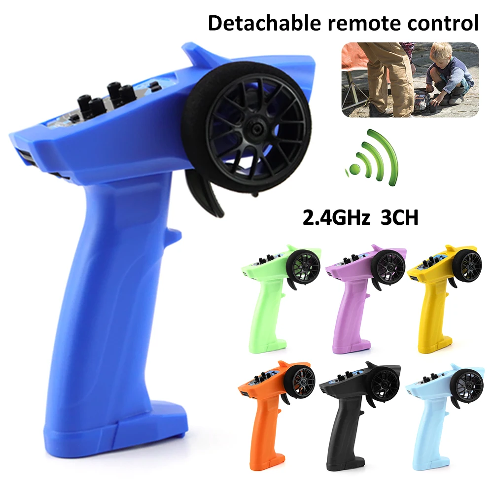 

P31 Turbo Racing 91803G-B Knob Version 2.4G 3CH Colorful Radio Transmitter Remote Parts Controller with Receiver for RC Car Boat