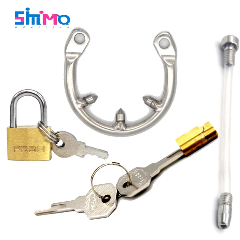 Латунный Замок для ключей от верности клетки пениса FRRK кольцо катетер против