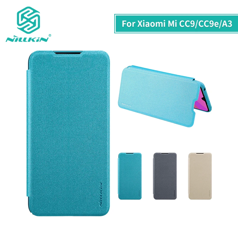 Для xiaomi mi cc9e чехол 6 088 NILLKIN для cc9 39 блестящий флип A3 чехол|Чехлы-книжки| |