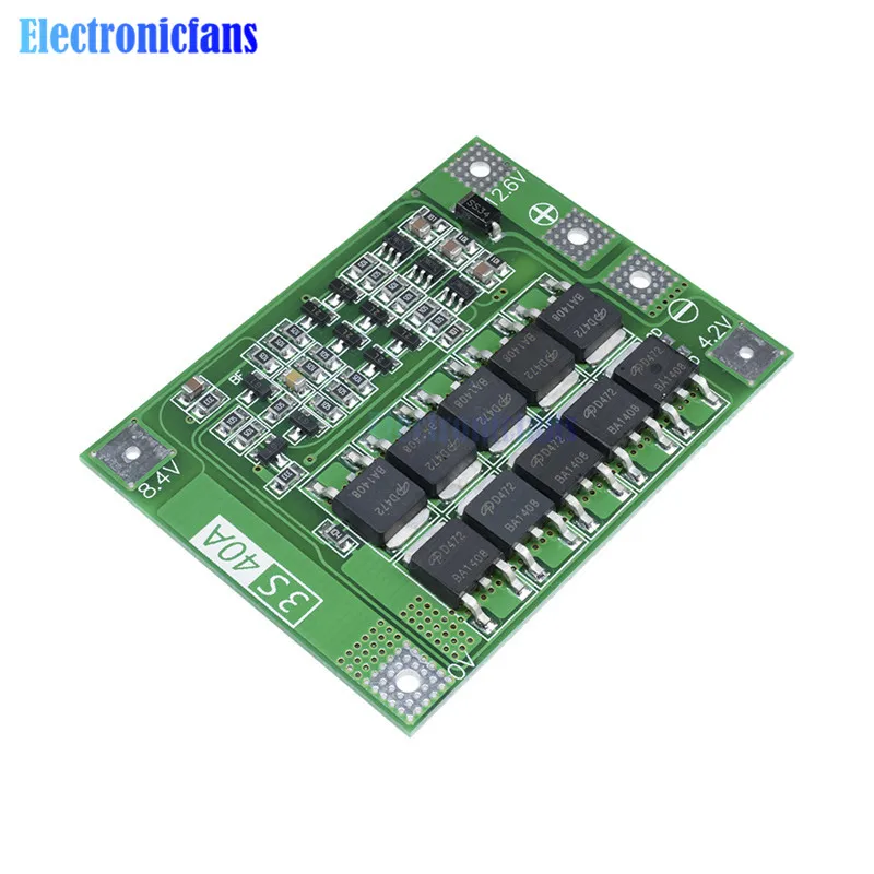 3S 40A литий-ионная батарея зарядное устройство Lipo ячеечный модуль PCB плата защиты BMS для сверлильного двигателя 12,6 в с балансом