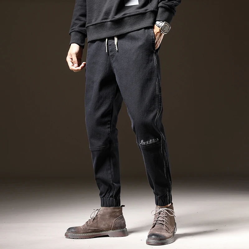 

2021 Brand Spring Summer Men's Jeans Harem Denim High Quality Cargo Pants Jogger Goth Hip Hop Trousers Male Casual jeans S-4XL