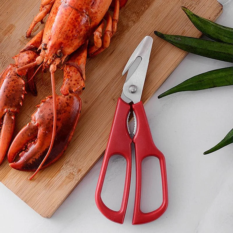 

1PC Stainless Seafood Scissors Lobster Fish Shrimp Crab Seafood Scissors Shears Snip Shells New Kitchen Tool