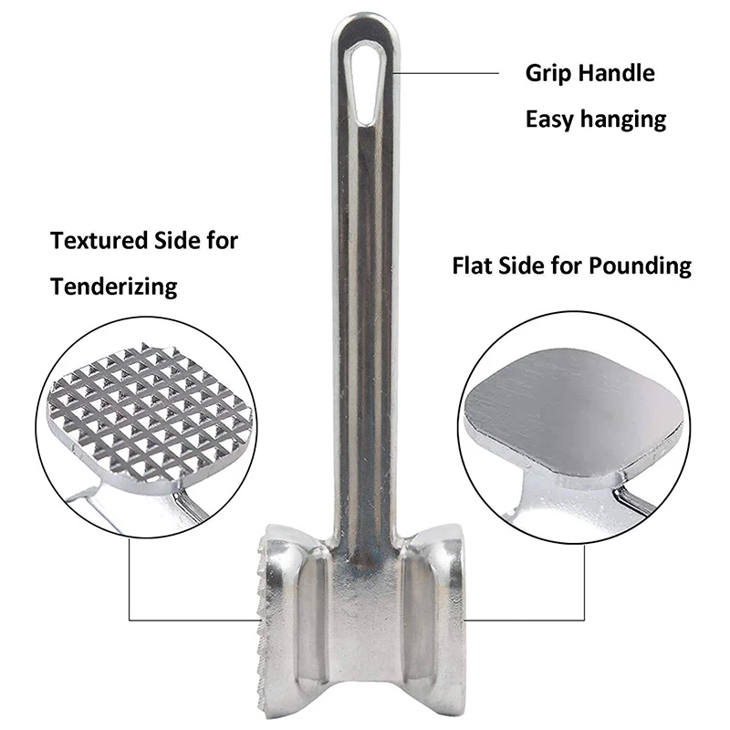 

Home Single Side Hammer Aluminum Alloy Steak Hammer Pine Meat Hammer Pork Chop Hammer Single Side Pork Chop Hammer