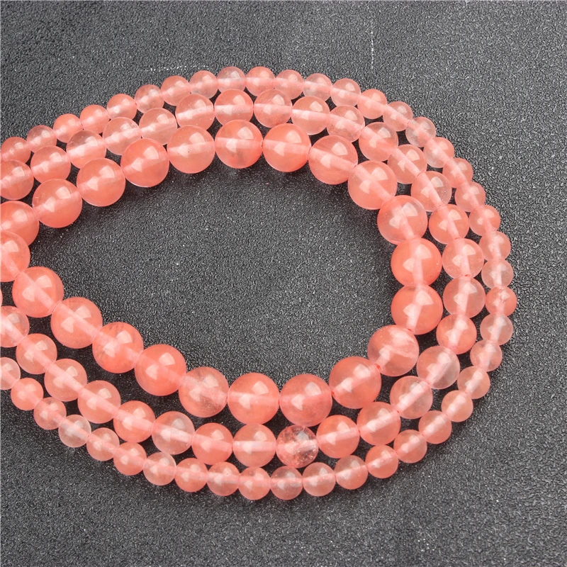 

Wholesale Watermelon NaturalRoundBeadsLooseBeads4/6/8/10/12MMSuitableForJewelryMakingDIYBraceletNecklace
