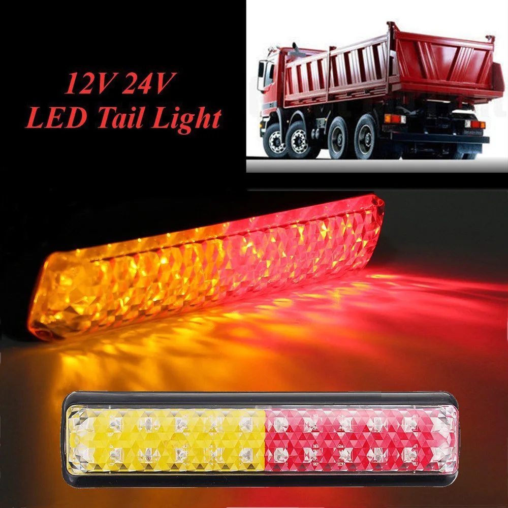

20*5*3.3cm 12V 24V LED Carvan Truck Trailer Light Car Stop Rear Tail Indicator Lamp Tail Light