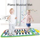 4 стиля двухрядный многофункциональный музыкальный инструмент коврик для пианино для младенцев клавиатура для фитнеса игровой коврик Обучающие игрушки для детей