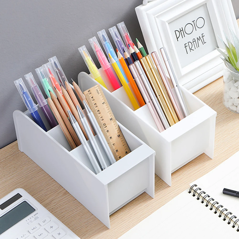 4 слоя пластиковая коробка для хранения настольная Ручка Карандаш Чехол губная