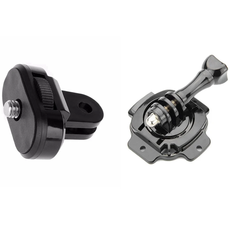 2 шт. аксессуары: 1 Крепление на шлем с вращением 360 градусов винтовым клеем и мини