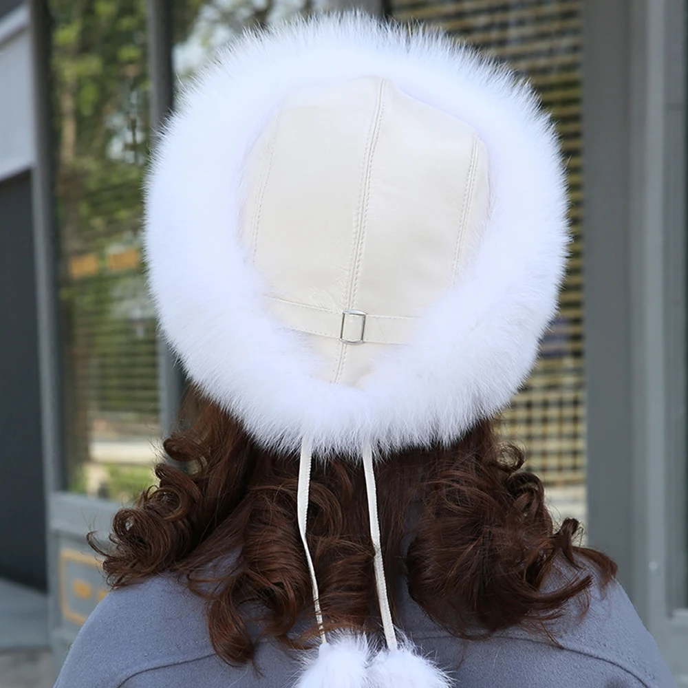 100% настоящая русская качественная шапка лисы модная повседневная женская