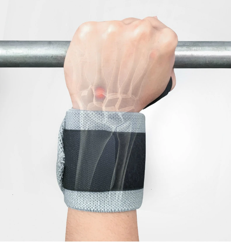 1 шт. повязки на запястье обертывания Тяжелая атлетика Powerlifting фитнес тренажерный зал спортивный браслет на запястье поддержка рук Brace ремни Регулируемая Защита