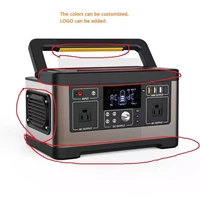 pure sine wave 500w portable power station solare rechargeable portable generator power charging mobile power pack