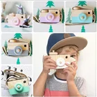 Скандинавская Милая деревянная игрушка камера для детей подвесная фотокамера реквизит украшение детская развивающая игрушка Подарки на день рождения и Рождество