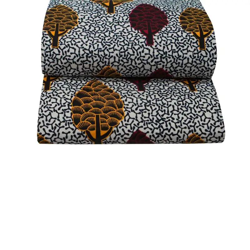 2021 полиэстер вощеная ткань с принтом Анкара Цветочный жилет Высокое качество 6