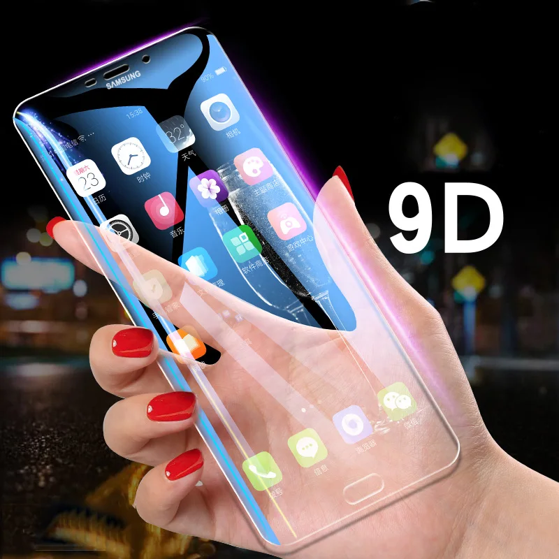 Защитное стекло 9D для Samsung Galaxy A10 A20 A30 A40 A50 A70 M20 A6 Plus 2018 J2 Core A7 A8 A2|Защитные стёкла и