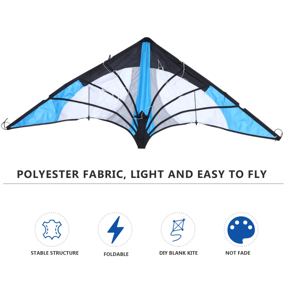 

Kids Colorful Triangle Shaped Kites Easy to Fly Outdoor Aerobatic Sports Kites