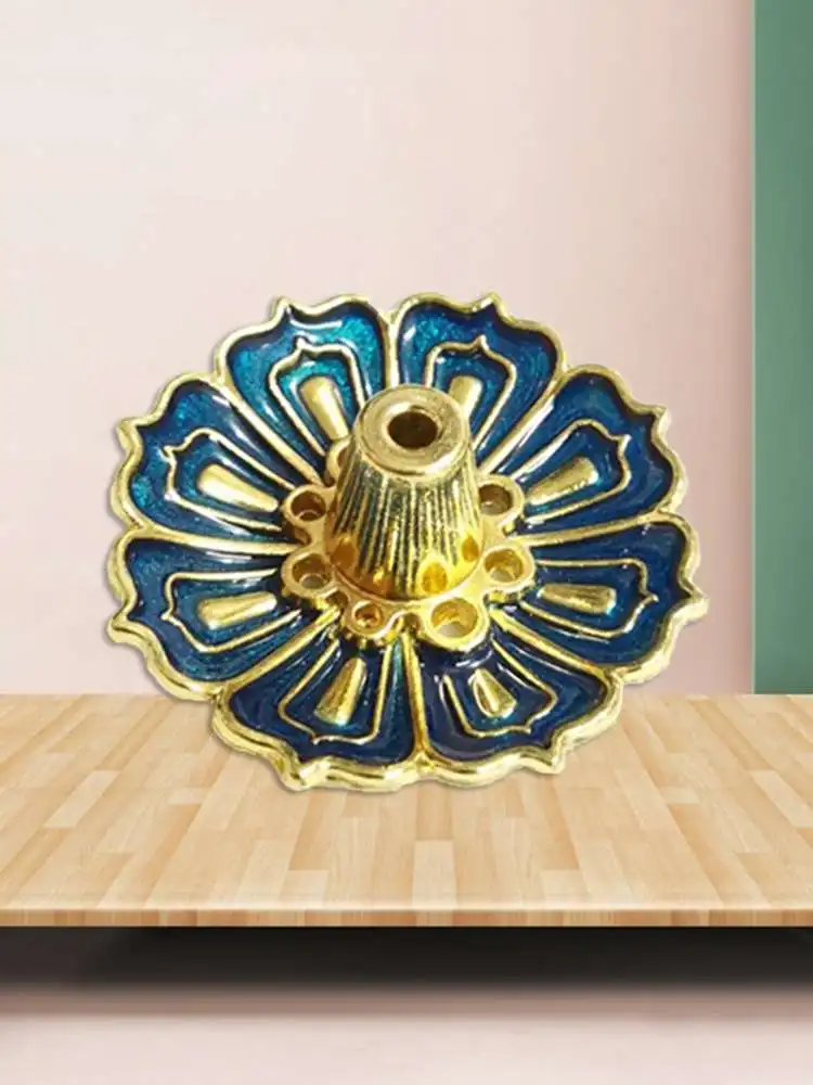 

5pcs Pure Copper Gourd Incense Holder And Incense Holders 3.8cm in Diameter