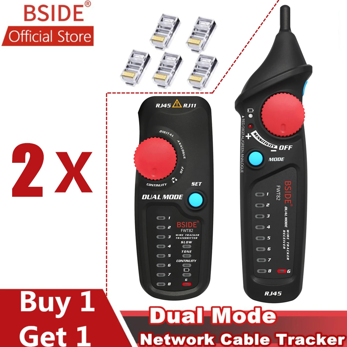BSIDE FWT82 двойной режим сетевой кабель трекер RJ45 RJ11 провода Тонер Ethernet LAN Tracer
