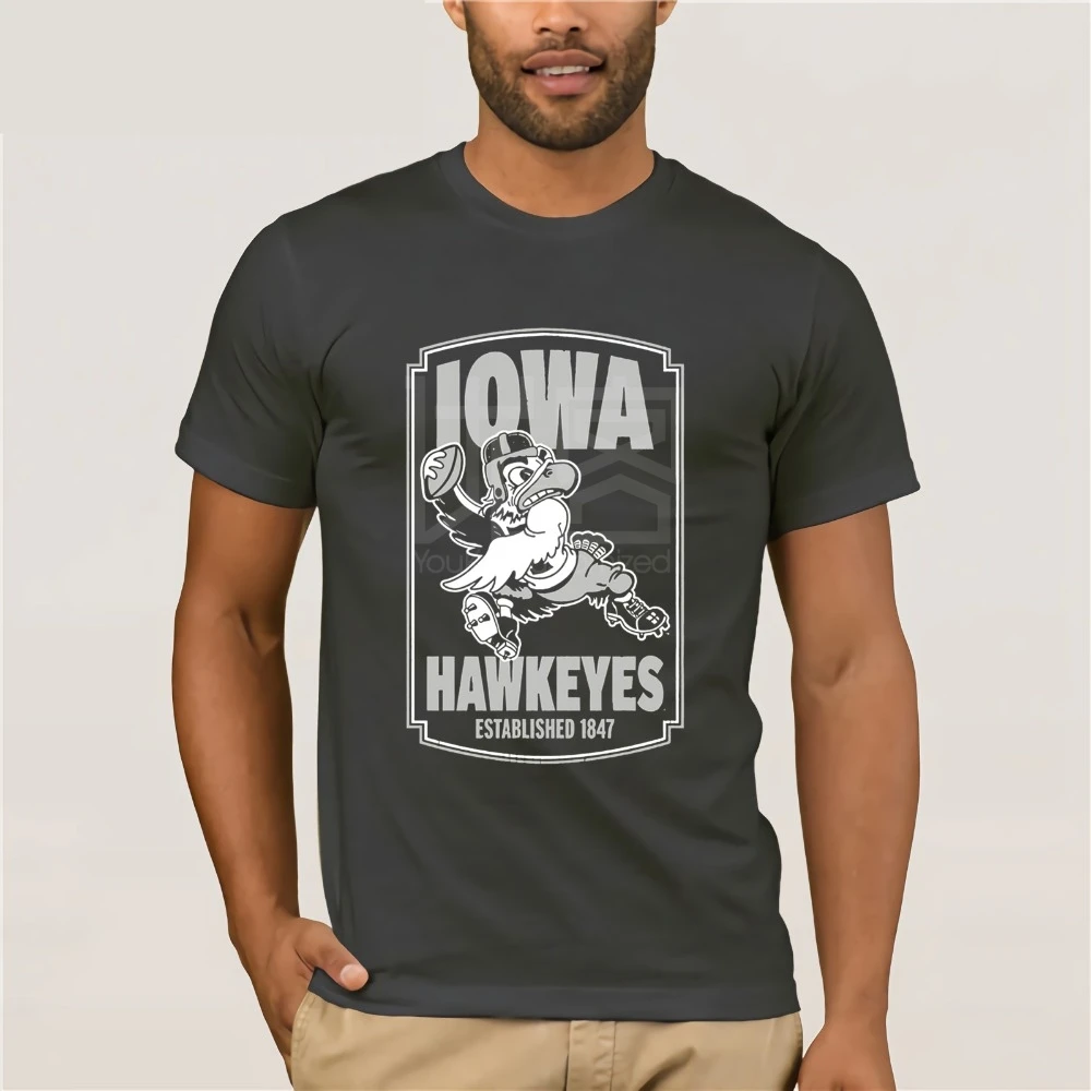 Мода Айова Hawkeyes 2019 постер футболки для мужчин Мужская футболка Одежда популярная