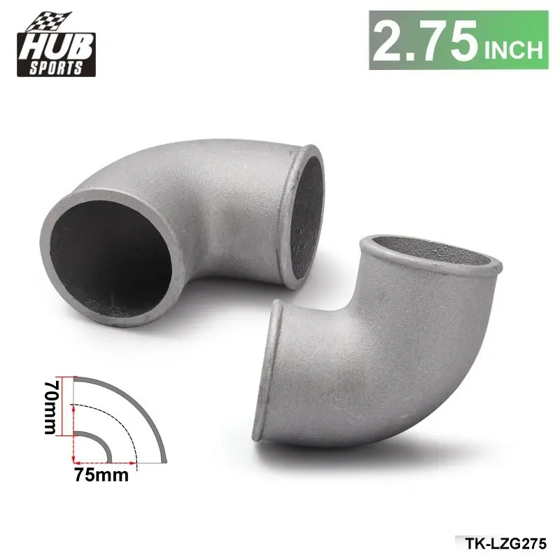 70 мм 2 75 дюйма литой алюминиевый коленчатый трубопровод 90 градусов интеркулер с