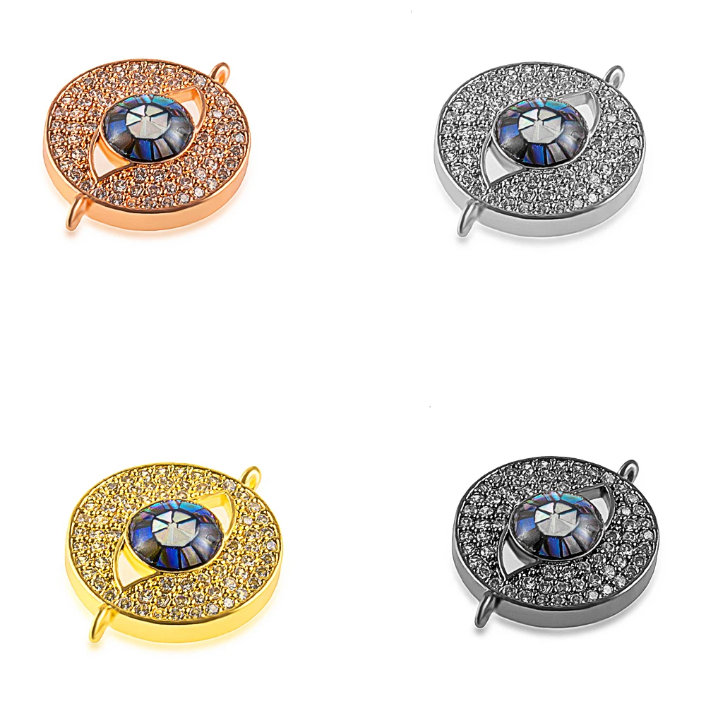 

Classic Pavé-shaped Silver Crystal Colored Ceramic Guardian Eye Necklace Bracelet Accessories Wholesale