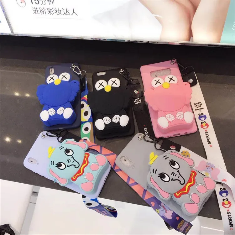 И яркие, с мультяшными вставками, 3D кошелек мягкий TPU чехол для samsung Galaxy A10 A20 A30 A40 A50 A60 A70 A80 A90 милый чехол с изображением кота