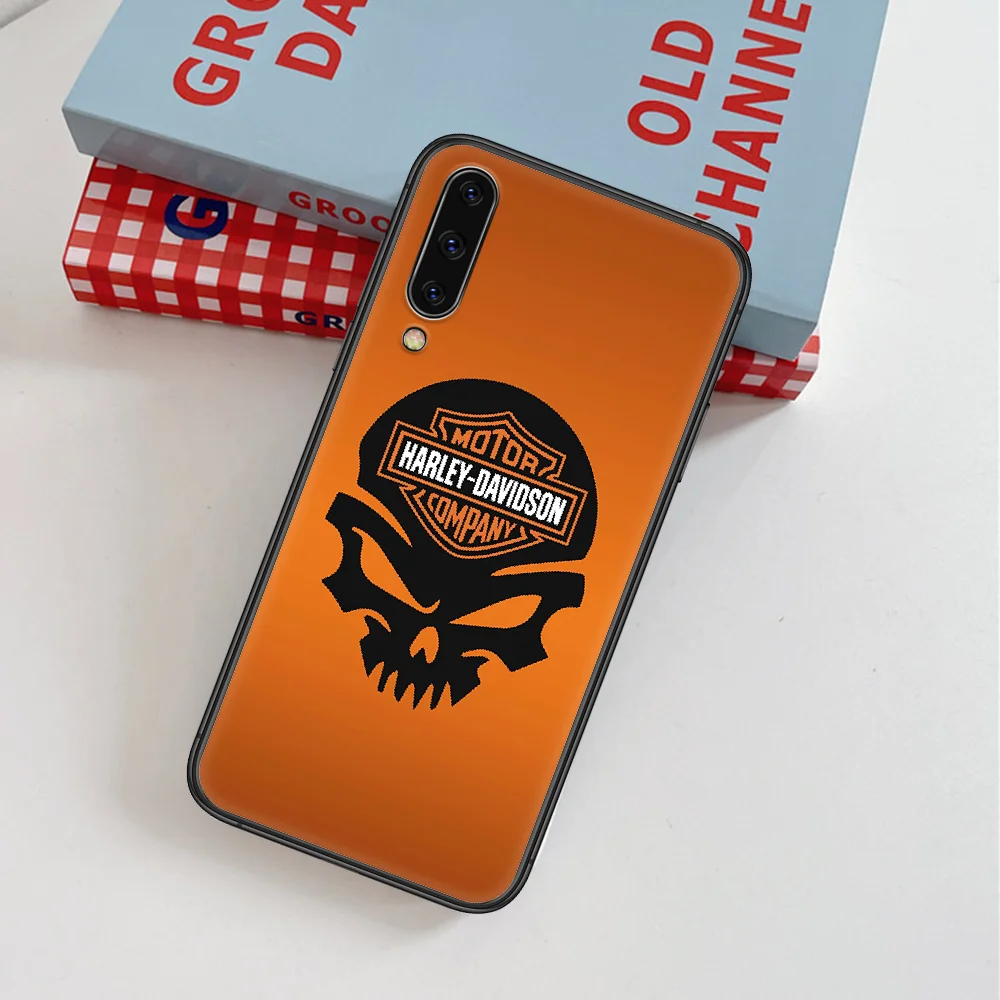 

Harley-Davidson Motorcycle Phone Case For Samsung Galaxy A 3 5 7 8 10 20 20E 21S 30 30S 40 50 51 70 71 black Bumper Soft Prime