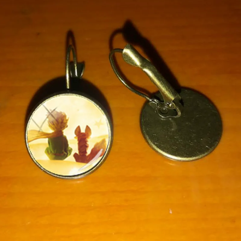 bronze / Новая мода Le Petit Prince Hook Серьги маленькое украшение Маленький принц французский Сказочный Стиль серьги аксессуары - Окраска металла: bronze