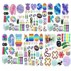 Набор антистрессовых игрушек Pop Fidget упаковка игрушек, симпатичные игрушки для взрослых, 18 игрушек для детей, сжимаемые, бесплатная доставка