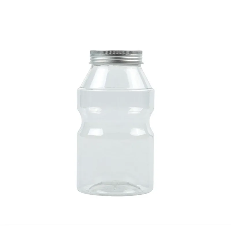 

10pcs Net red 500ml clear plastic cups bubble tea cup milkshake bottle yogurt bottles diy flower tea packaging cups with lids