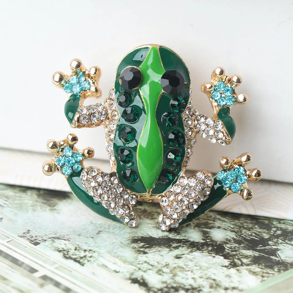 Винтажная эмалированная брошь в виде животного насекомого для рубашки костюма