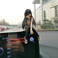 car interior decoration cartoon anime yukino action figures cars model ornaments auto products dashboard accessories toys gifts
