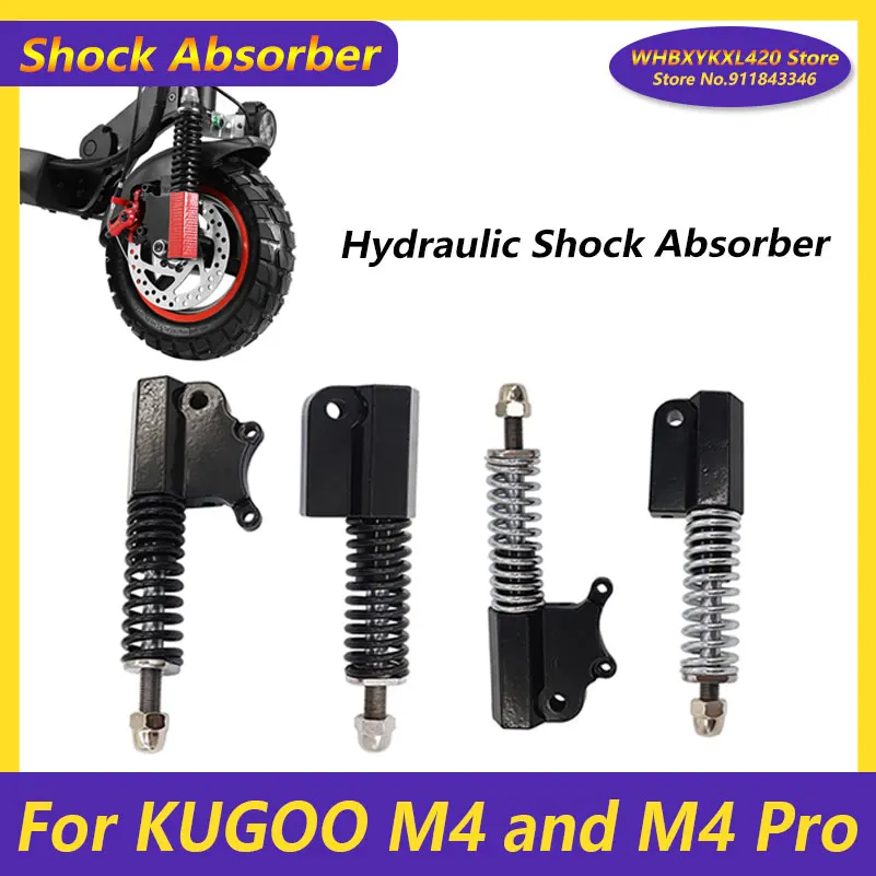 10 inch Electric Scooter Front Shock Absorber for KUGOO M4 Pro Electric Scooter Accessories Hydraulic Spring Damping Disc Brake