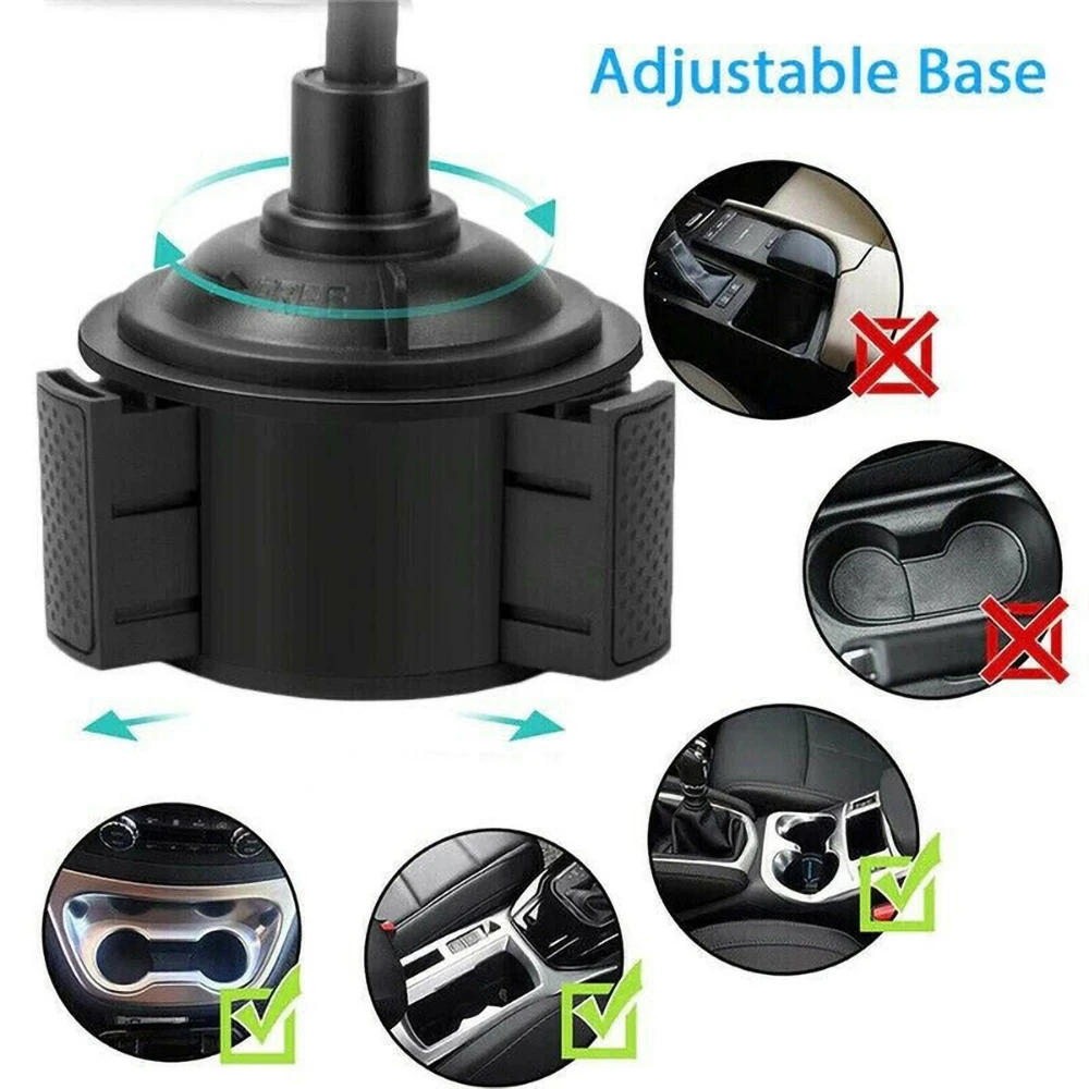 universal 360 rotation car water cup mobile phone holder smartphone mount stand for iphone samsung xiaomi tablet holder support free global shipping