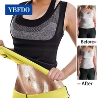 ybfdo plus size s 6xl women neoprene sweat sauna body shapers vest waist trainer slimming vest shapewear weight loss corset