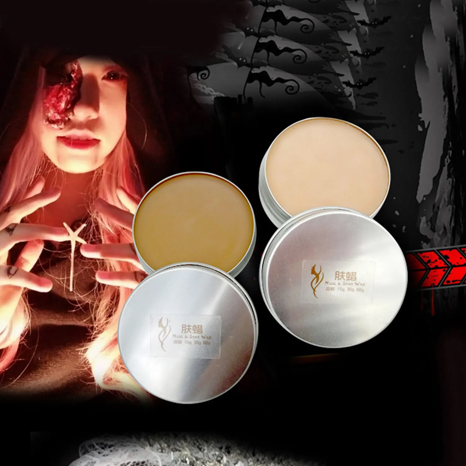 15 г поддельная рана моделирование шрам макияж обработанная воском шпатель для