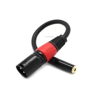 1pcs xlr audio cable to 3 5mm female xlr male audio line 3pin line cord converter trs 18 inch extension to mic cable wire