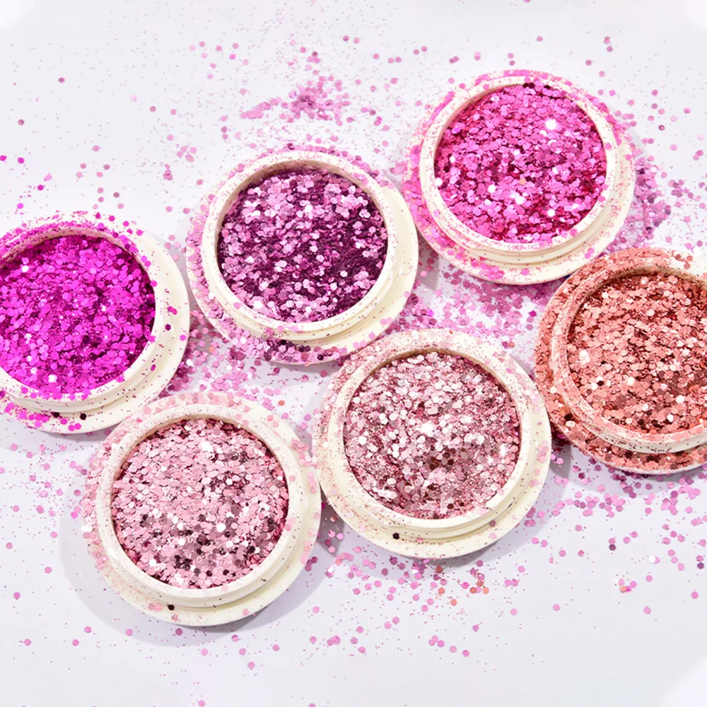 8 бутылок/Набор сделай сам красочная голографическая микс Блестки для ногтей