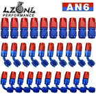 10 шт. AN6 масляный топливный поворотный шланг анозированный алюминиевый прямой локоть 45 180 градусов шланг Конец масла топливо многоразовый штуцер