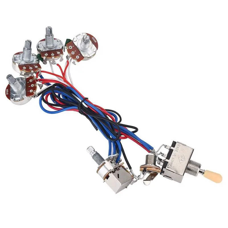 Гитарные запчасти жгут проводов KIT - 2V/2T 3 Way переключатель для LES PAUL LP Gibson | Спорт и