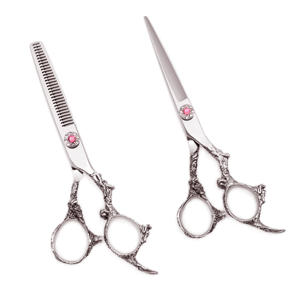 Ножницы для стрижки волос с фиолетовым драконом 5 дюйма японские 440C 9005 #