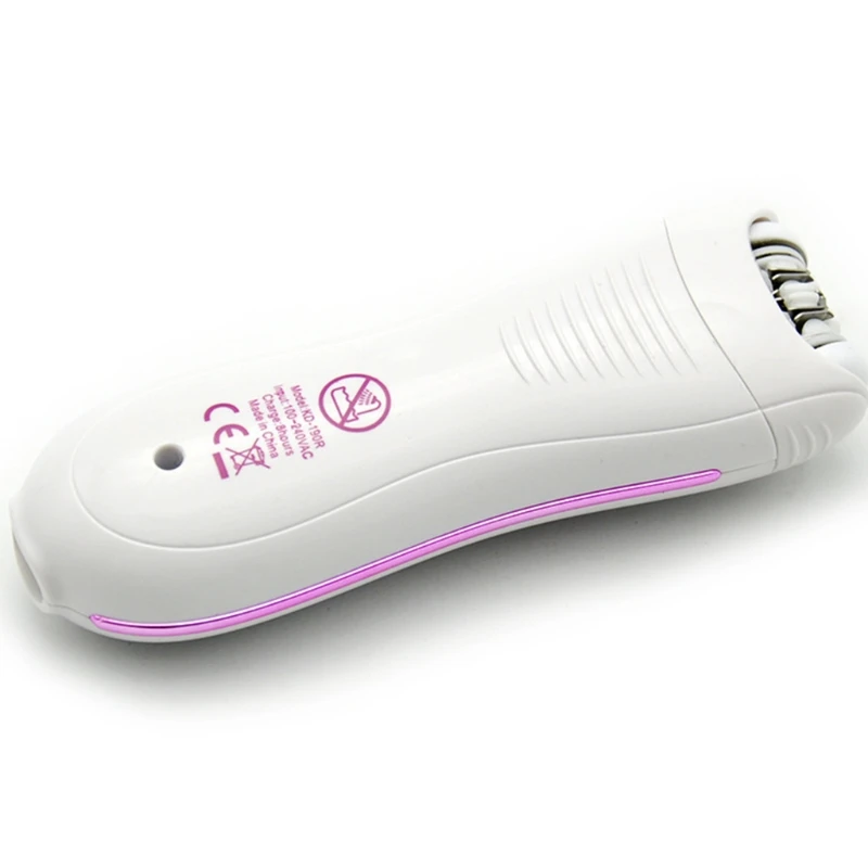 

M7DF Mini Electric Epilator w/ LED light Women Hair Removal Rechargeable 45 Mins Run Time Wet/Dry Use No Cuts/Nicks/Stubble