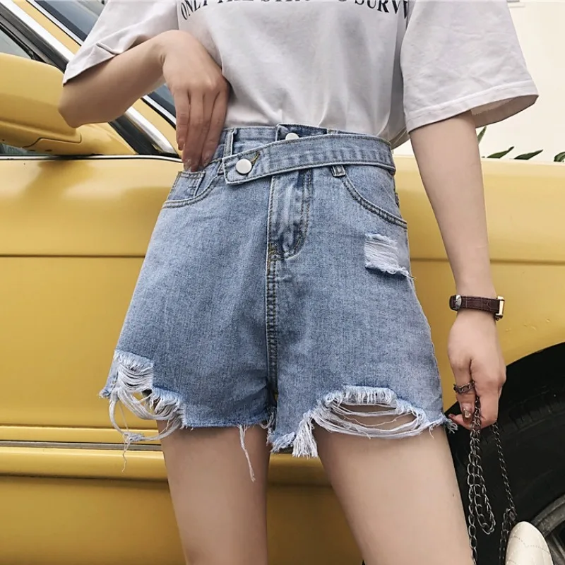 

Summer 2021 New High Waist Jeans Women's Small Loose Straight Wide Leg Pants