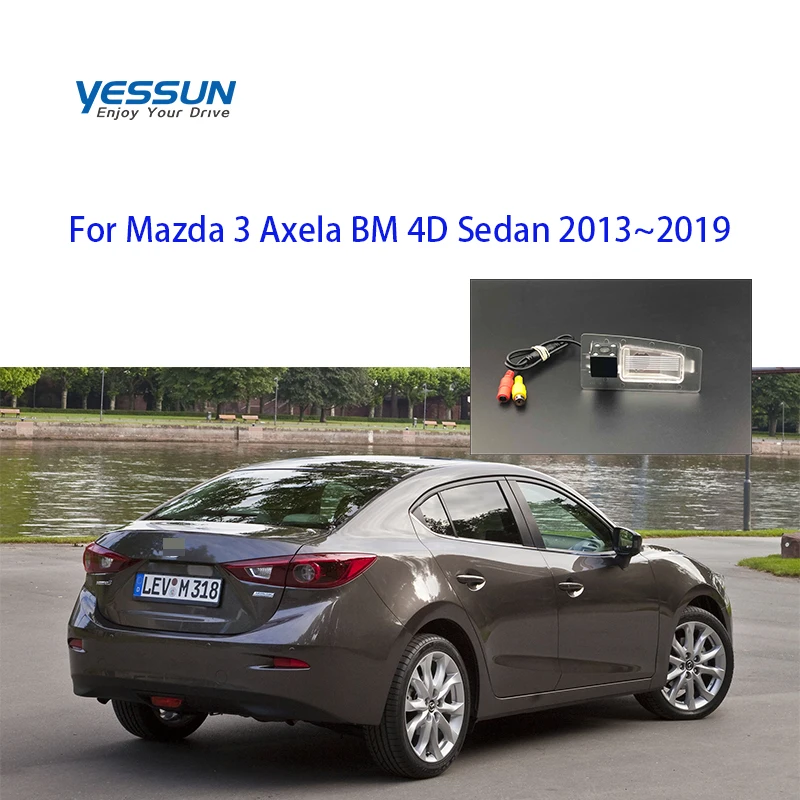 Камера заднего вида Yessun для Mazda 3 Axela BM 4D Седан 2013 ~ 2019 mazda bm HD CCD камера ночного