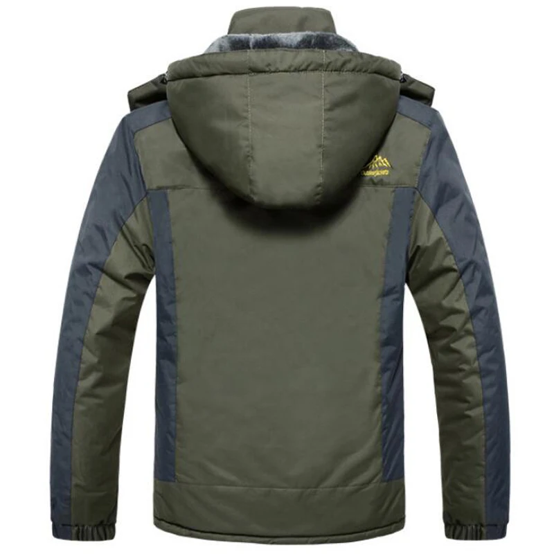 Зимние уличные куртки больших размеров 5XL 6XL 7XL 8XL 9XL утепленные флисовые пальто Мужская Верхняя одежда водонепроницаемая ветровка с капюшоном
