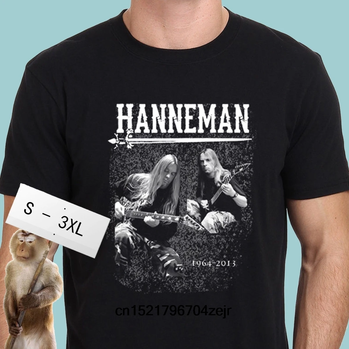 Мужская футболка Slayer Jeff Hanneman специальная коллекция футболки с круглым вырезом